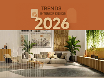 تصویر در مورد پست ترندهای دکوراسیون 2026: از رنگ‌ها تا متریال‌ها